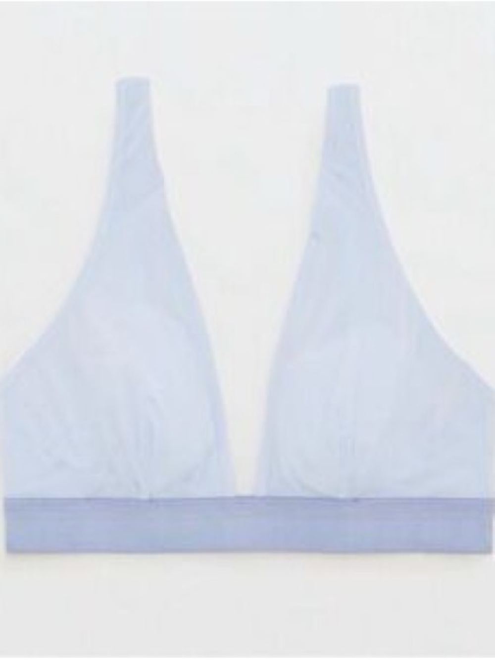 aerie Pale Blue Wireless Triangle Bralette